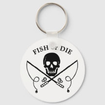 Jolly roger pêcheur Pirate Porte - clé