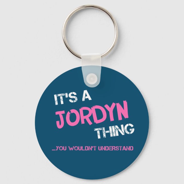 Porte-clés Jordyn, ce que vous ne comprendriez pas (Recto)
