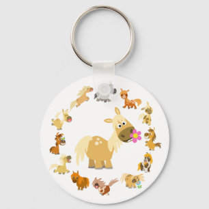 Porte-clés Jote Cartoon Ponies Mandala Porte - clé