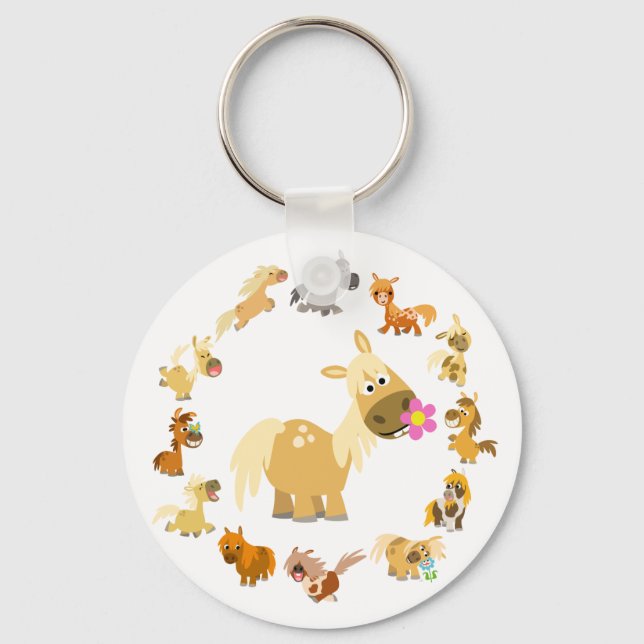 Porte-clés Jote Cartoon Ponies Mandala Porte - clé (Recto)