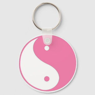 Porte-clés Jote rose Yin Yang porte - clé