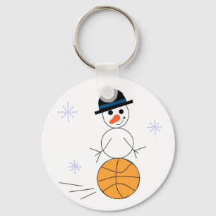 Porte-clés Joueur de basket-ball Snowman