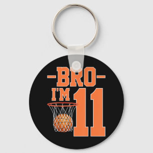 Porte-clés Joueur De Basket De Bro Im 11 Ans 11E Anniversaire