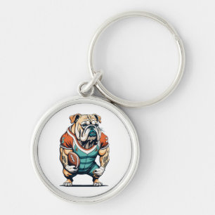 Porte-clés Joueur de basketball amateur de chiens