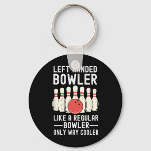 Porte-clés Joueur de Bowler à gauche amusant