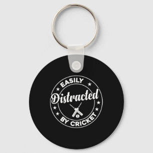 Porte-clés Joueur de cricket - Facilement distrait par C