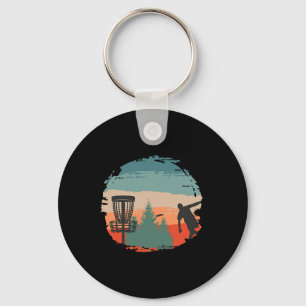Porte-clés Joueur de Disque de Golf Frisbee Golfeur de Disque