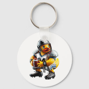 Porte-clés Joueur de Footll Canard en Caoutchouc Ducky Duckie