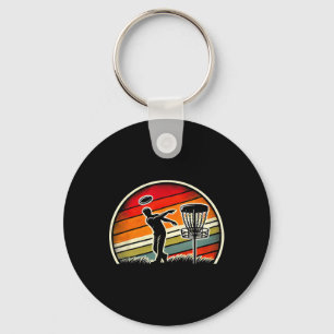 Porte-clés Joueur de golf vintage frisbee sport disque golf s