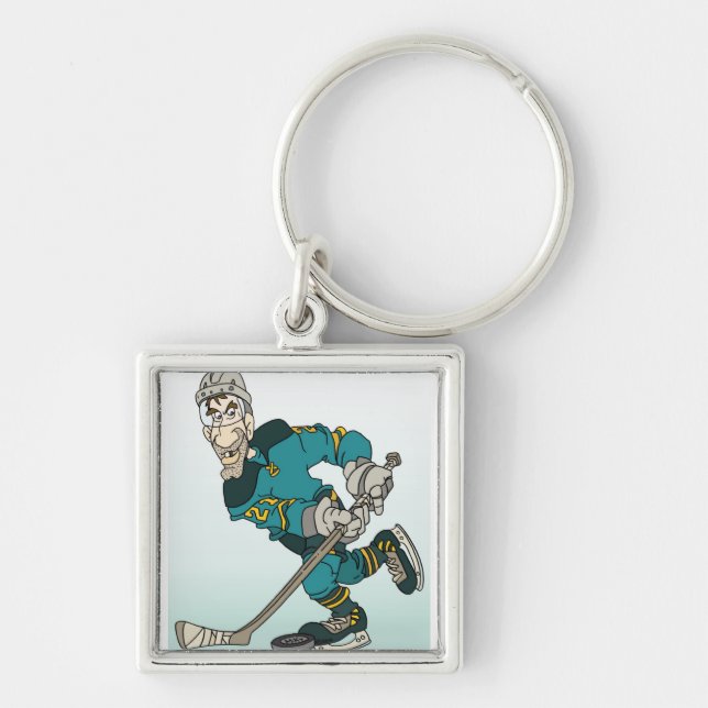 Porte-clés Joueur de hockey (Devant)