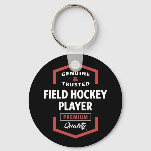 Porte-clés Joueur de hockey sur gazon | Idées cadeaux (Recto)