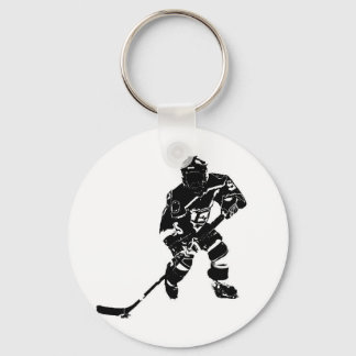 Porte-clés Joueur de hockey sur glace
