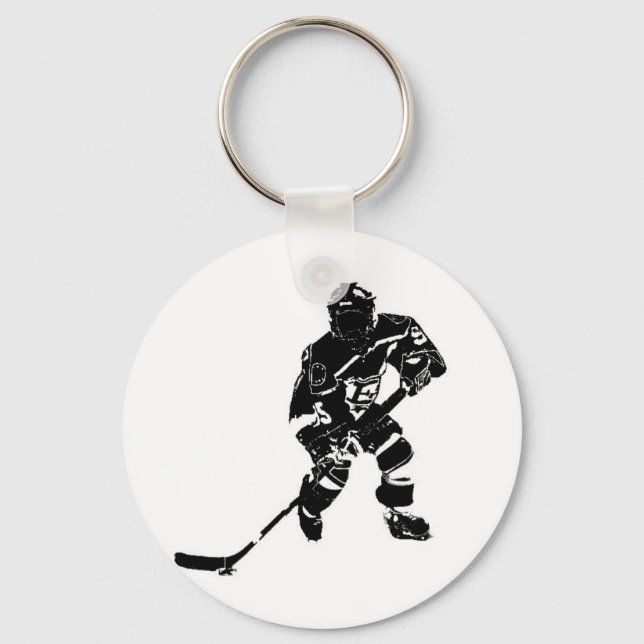Porte-clés Joueur de hockey sur glace (Recto)