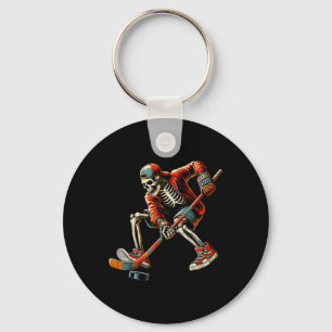 Porte-clés Joueur de hockey sur glace squelette Costume Hallo