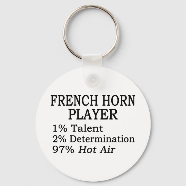 Porte-clés Joueur de la Corne française Air chaud (Recto)