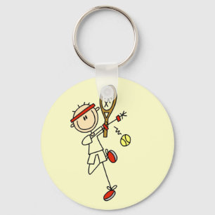 Porte-clés Joueur de tennis avec Porte - clé de raquette