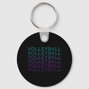 Porte-clés Joueur de volleyball Team Entraîneur Retro