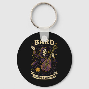 Porte-clés Joueur Rpg Rd D20 Dés Nerd Geek Hommes Femmes Enfa