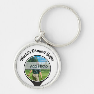 Porte-clés Joueurs de golf mignons photo World's Okayest Golf