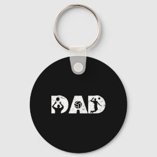 Porte-clés Joueurs de volley-ball papa vintage Famille F