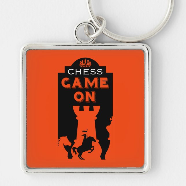 Porte-clés Joueurs d'échecs (Devant)
