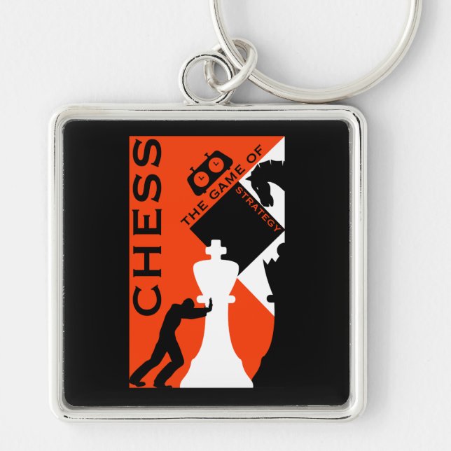 Porte-clés Joueurs d'échecs (Devant)