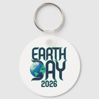 Porte-clés Jour de la Terre 2026 | Conception Éco Typographie