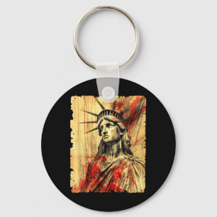 Porte-clés Jour de l'indépendance américaine USA Punk Patriot