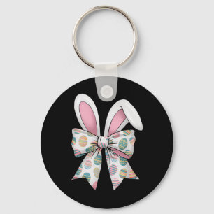 Porte-clés Jour de Pâques Coquette Bow mignonne Lapin Filles