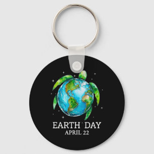 Porte-clés Jour des terres 2025 Restaurer Earth Sea Turtle Ar