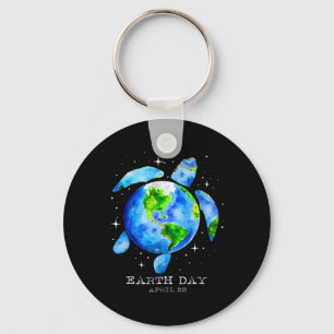 Porte-clés Jour des terres 2025 Restaurer Earth Sea Turtle Ar