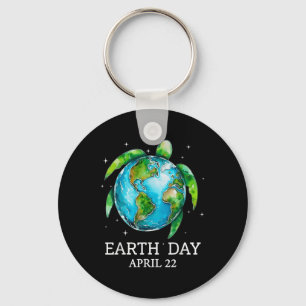 Porte-clés Jour des terres 2025 Restaurer Earth Sea Turtle Ar
