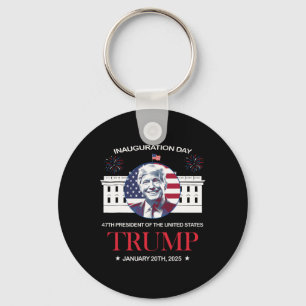 Porte-clés Jour d'investiture de Trump 2025 Trump 47 Trump a