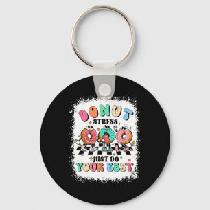 Porte-clés Jour Donut Stress Faites simplement votre meilleur