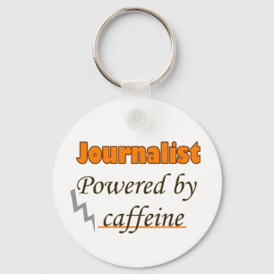 Porte-clés Journaliste sous influence caféine