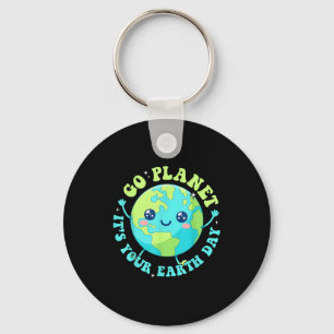 Porte-clés Journée de la terre 2026 planète mignonne environn
