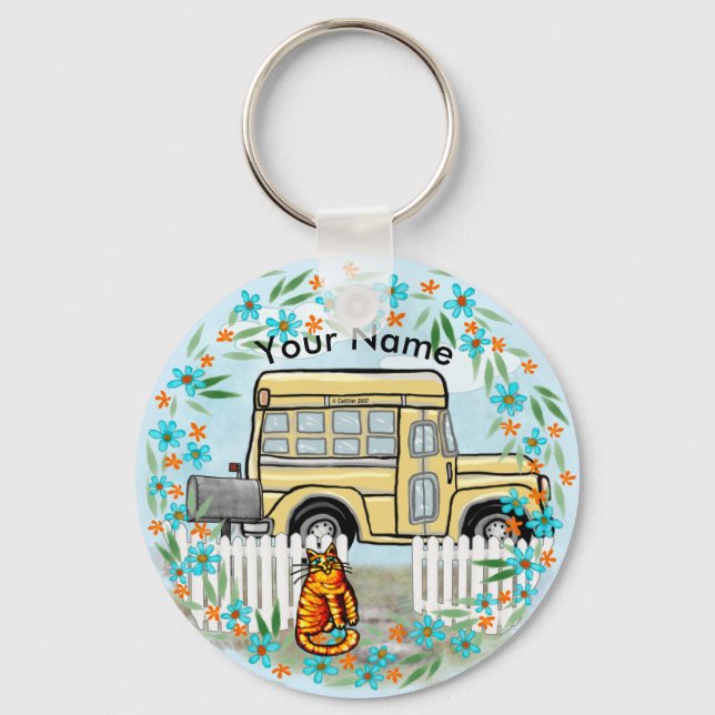 Porte-clés Journée du bus scolaire (Recto)