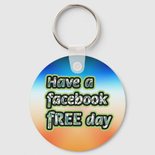 Porte-clés Journée Facebook libre