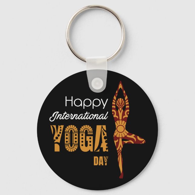 Porte-clés Journée internationale du yoga (Recto)