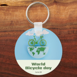 Porte-clés Journée mondiale du vélo