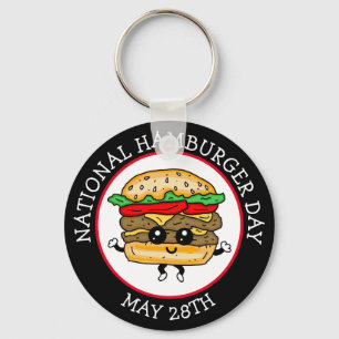 Porte-clés Journée nationale du hamburger 28 mai