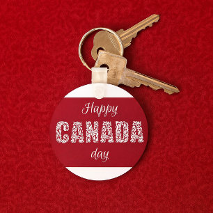 Porte-clés Joyeuse fête du Canada