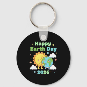 Porte-clés Joyeuse journée de la terre 2026 design mignon sol