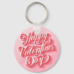 Porte-clés Joyeuse Saint-Valentin Typography-23197