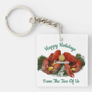 Porte-clés Joyeuses Fêtes Dîner Homard Tonnerre_Cove