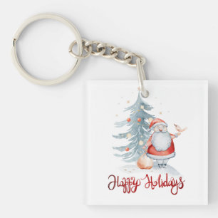 Porte-clés Joyeuses Fêtes, Pin du Père Noël