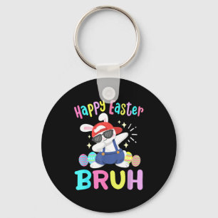 Porte-clés Joyeuses Pâques Bruh Drôle de lapin Dab Danse Ra