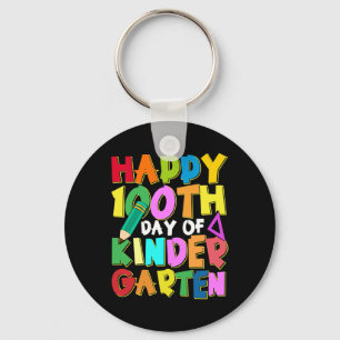 Porte-clés Joyeux 100 Jours De Jardin D'Enfants 100E Jour De