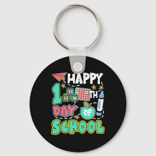 Porte-clés Joyeux 100 Jours D'école Pomme Enseignant Élève Am
