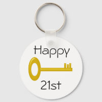 Joyeux 21e anniversaire Keyring